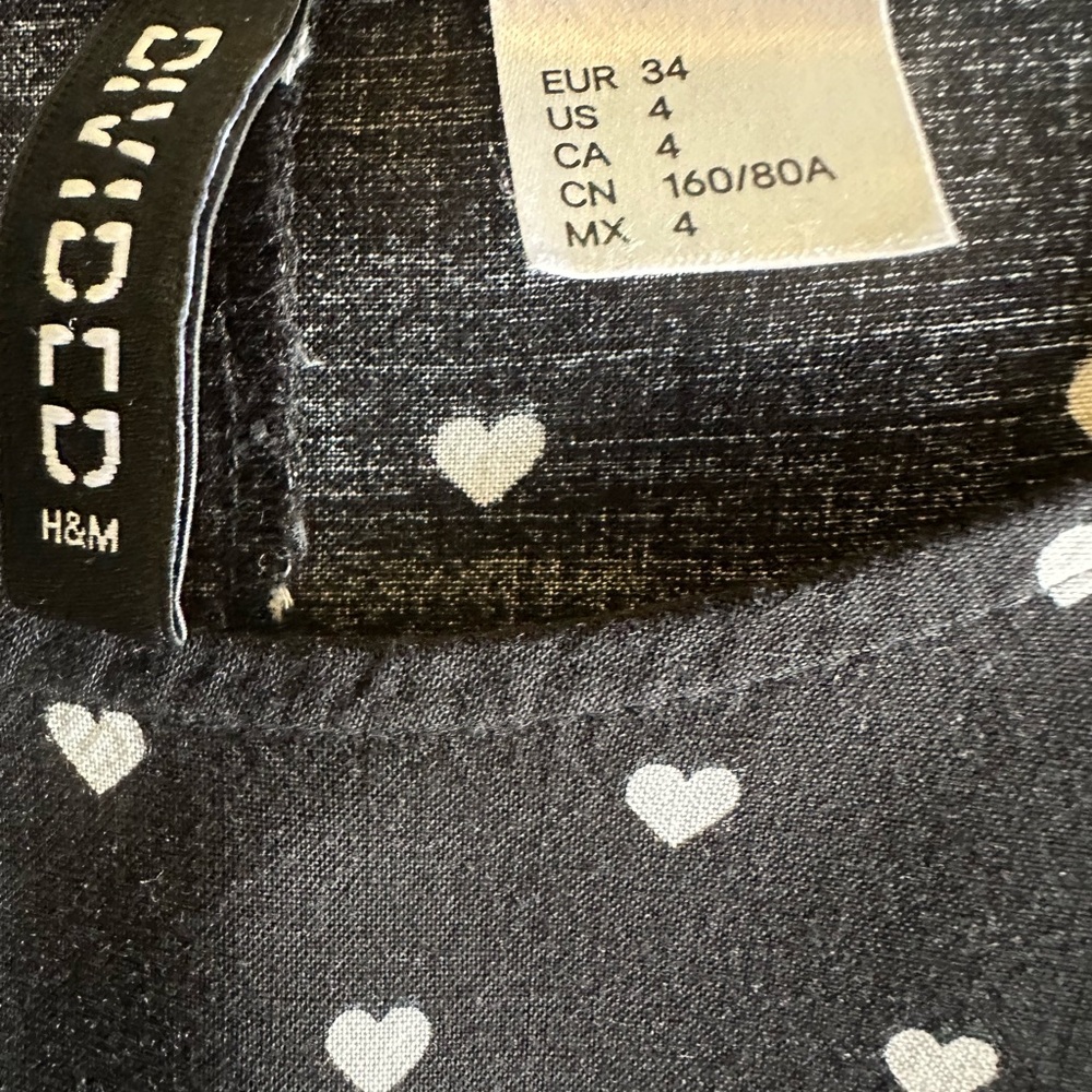 Divided Women's Black Heart Print Jeans